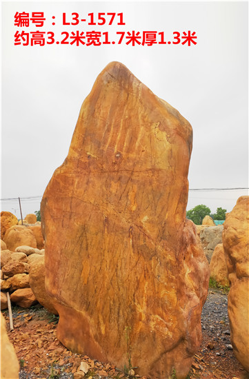 湖北景觀(guān)黃蠟石 湖北公園刻字黃蠟石 湖北大型景觀(guān)石