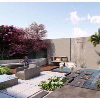 青白江金堂花園設計裝修公司/現代花園、庭院景觀設計