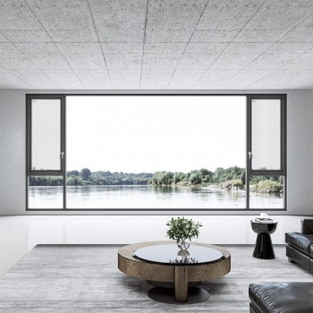 高性能隔熱門窗廠家意博斷橋鋁門窗科隆星辰103平開窗定制