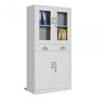 簡約風辦公文件柜 四門結構設計 方便文件資料的整理