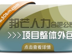 合肥邦芒多年HR*經(jīng)驗 專注提供項目整體外包服務
